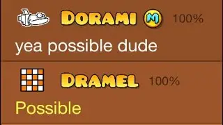 Dorami played my challenge in geometry dash!