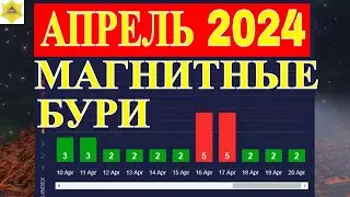 МАГНИТНЫЕ БУРИ В АПРЕЛЕ 2024.ОПАСНЫЕ ДНИ МЕСЯЦА.КОГДА БУДУТ БУРИ В АПРЕЛЕ.
