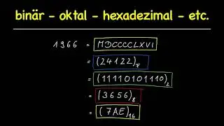 binär - oktal - hexadezimal