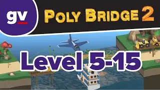 Poly Bridge 2 - Serenity Valley 5-15 Double Duty - Walkthrough