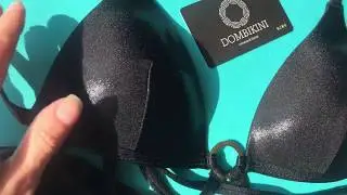 Черный купальник пушап