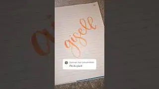 Hi Gisell!! #handlettering #satisfying #commentyourname #shortsviral #calligraphy #lettering