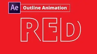 After Effects | How to Writing Outline title animation effect