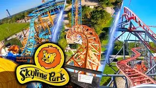 All Roller Coasters at Skyline Park (Bad Wörishofen 🇩🇪) Onride POV