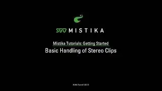Sgo Mistika 5 Basic Stereo 3D Workflow