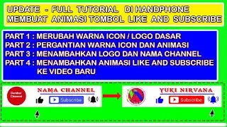 Cara Buat Animasi Tombol Like Subscribe dan Lonceng di Hp 2021 - Full Tutorial - Kinemaster