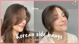 Korean side bangs (j'ai coupé 10cm !!!)