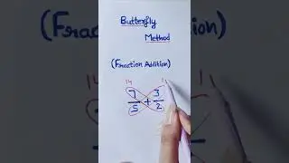 butterfly method | fraction addition 
