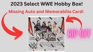 2023 WWE Select Hobby Box, Missing Auto and Memorabilia Card! Ripped Off!