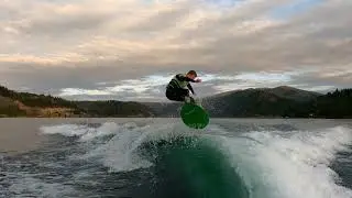 TRICKS: Landing Big Spin Wakesurfing!!