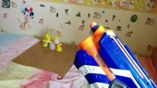 NERF прокачка рикошет-трикошот