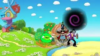 сцена для 1 серии angry birds space переехал к смешарикам и для 