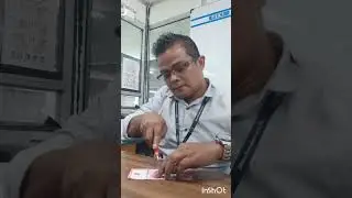 Tutorial potong uang jadi dua 😁