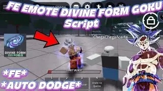 *NEW* 🪐👊🏻TSB FE FREE EMOTE DIVINE FORM *GOKU MUI* SCRIPT OP | CUSTOM VFX | SFX