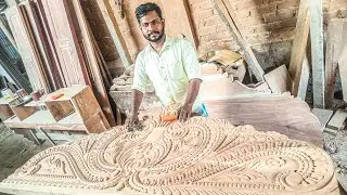 How to polish in wooden bed | কমদামে ভালো ফার্নিচার  | কম দামে খাট |wooden box khat designs