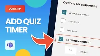 Add a Quiz Timer in Microsoft Teams Assignments (Under 2 mins)