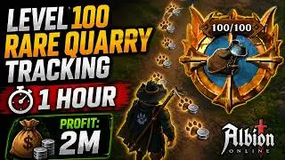 What Level 100 Rare Quarry Tracking Looks Like 👀 | 1 Hour Experience  | Albion Online