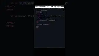 Link Tag Explained: Master External Style Linking! #csstutorial #codewithmayur