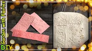 DIY Texture Sheets. Acrylic lace and snowflakes