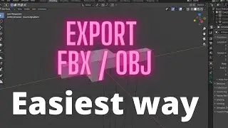 How to export fbx and obj and stl from blender | Export stl format from blender for 3d Printing