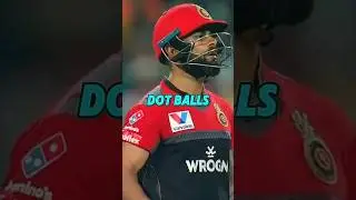 Virat kohli with Most Dot Balls in IPL HISTORY😮||Crick with Jatin||#shorts#viral#cricket#viratkohli
