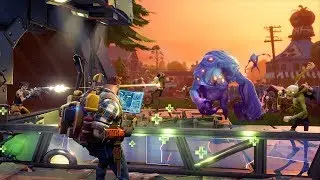 Fortnite Save The World || Making my Homebase cooler!!