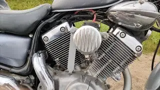 Один карбюратор "KEIHIN CV40" на Yamaha Virago 535