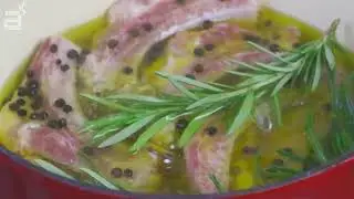 #Costillas de #cerdo #adobadas con sus #Cebollas Confitadas