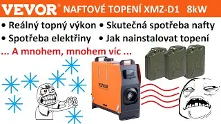 Bufík Vevor 8kW All in one, aneb naftové topení do dílny i na chatu