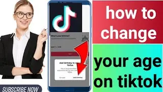 how to change "our age on tiktoke