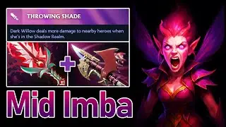 IMMORTAL Dark Willow MID — Bloodthorn + Hurricane Pike Full Match (7.39e) 