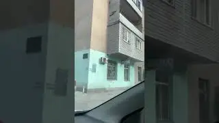 Шлагбаум в районе пересечения улиц Тимирязева и Токтогула
