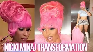WATCH ME RECREATE NICKI MINAJ PINK UPDO LOOK TUTORIAL | GAGCITY 2024