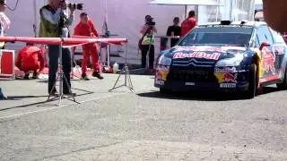 WRC2010 RJ - DAY1：Kimi left service park for shakedown.