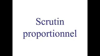 Scrutin proportionnel