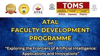 🚀 ATAL Faculty Development Program at Toms College! 🤖✨We are proud to host it