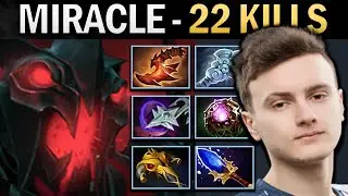 Shadow Fiend Dota Gameplay Miracle with 22 Kills and Windwaker