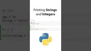 Printing Strings and Integers Together in Python 