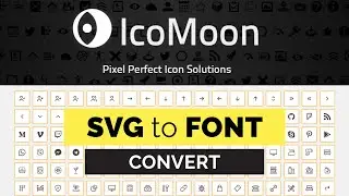 How to Convert SVG Icons into Fonts using Icomoon App | Using Icomoon Fonts into the Project