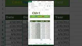 Excel Interview Question Day Month Year in Excel #excel #exceltips #exceltutorial #msexcel #shorts