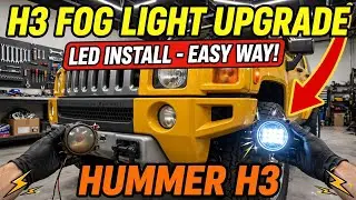 Hummer H3 Tutorial  easy way to remove the fog lights and install new step by step