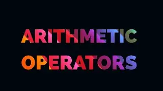 Arithmetic operators