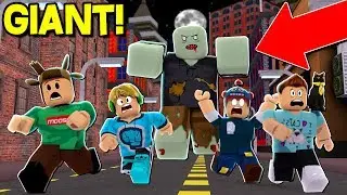 ROBLOX GIANT ZOMBIE SIMULATOR! (BIGGEST ZOMBIE IN ROBLOX!)