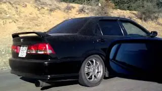 honda accord euro r (2.2vtec) vs nissan sx180 turbo run 2