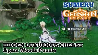 Hidden Luxurious Chest Apam Woods HARDEST PUZZLE - Genshin Impact 3.0 Sumeru!