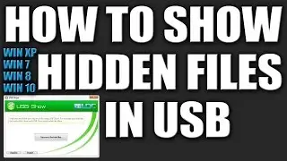 How to Show Hidden Files in USB in Windows 7