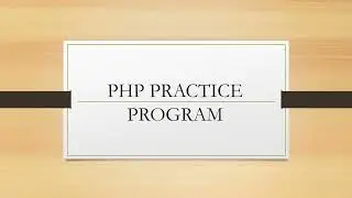 PHP Practice Codes