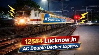 12584 Lucknow Jn. AC Double Dekar Express Arrive Lucknow Junction NER | Indian Railway | Train Video