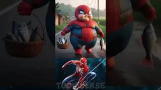 Superheroes are happy to get fish|Marvel vs DC - All Characters #avengers #shorts #marvel #spiderman