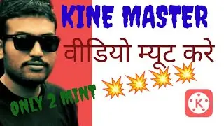 How to mute sound /audio on android and mute video background using kine master